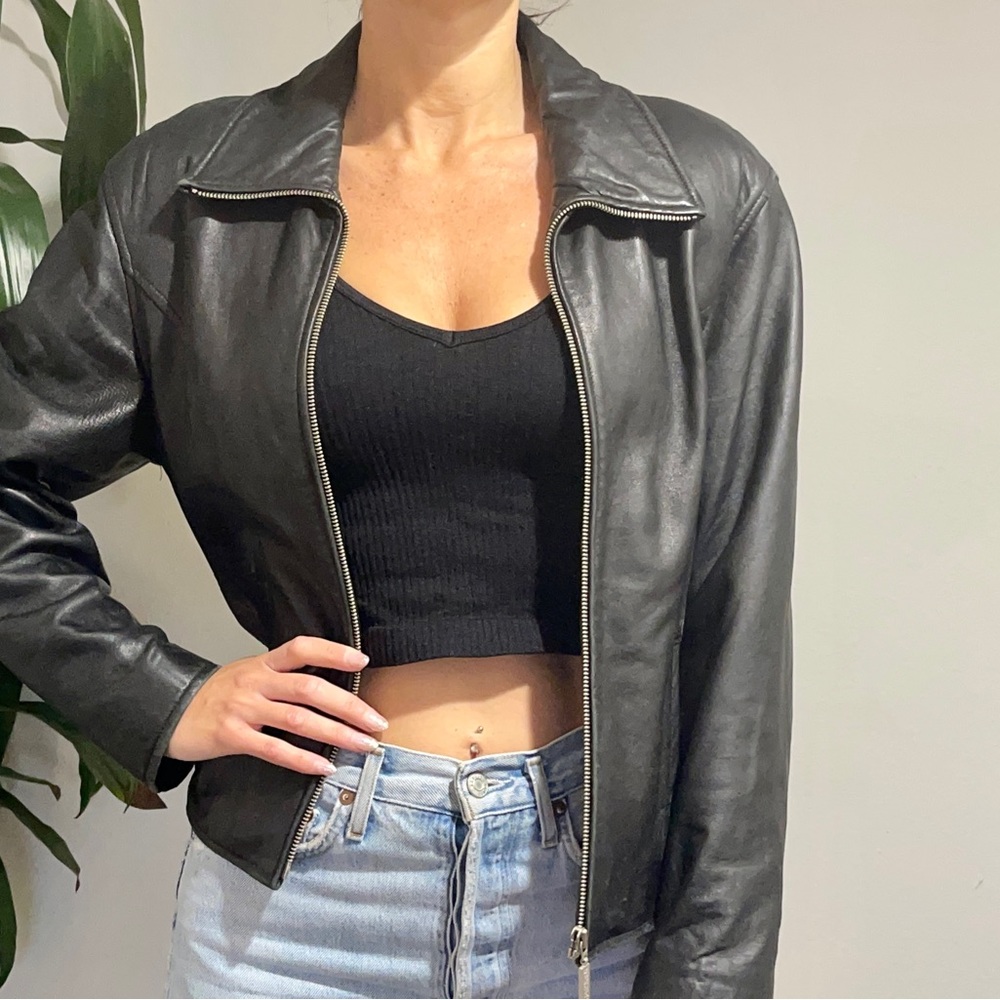 Kenneth Cole Reaction Leather Jacket - Size M